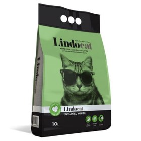 Resim Lindocat Original İnce Taneli Kokusuz Topaklanan Kedi Kumu 1 Adet 10 Lt 