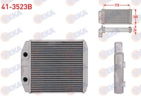 Resim Renault Clio 4 2012- Kalorifer Radyatörü Veka Marka 