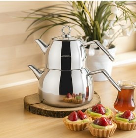 Resim Amboss Viventea Büyük Boy Çaydanlık Takımı Gümüş 