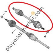 Resim Opel Astra (2022-2024) Sol Aks (Orijinal) 