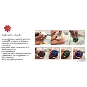 Resim Atık Sintine Su Göstergesi 12/24V Beyaz Veya Siyah Tekne Beyaz - Siyah 