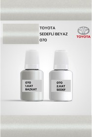 Resim Gloss Detailing 070 Uyumlu Sedefli Inci Beyazı 2 Şişe- Profesyonel Çizik Ve Taş Izi Giderici Rötüş Boyası 30 30ml. 