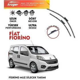 Resim Fiat Fiorino Ön Cam Muz Silecek Takımı 1.3 1.4 Motor Araca Özel Aparat 2007 Sonrası 