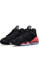 Resim Nike Air Jordan Point Lone Leather Basketball Shoes Black Hakiki Deri Basketbol Ayakkabısı Siyah 