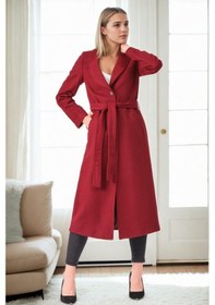 Resim Z6681 Dewberry Bayan Palto-bordo-1 Bordo-1 