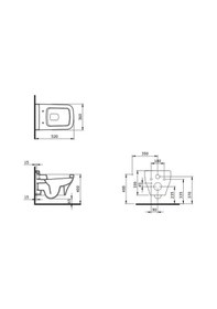 Resim Bocchi Scala Asma Klozet Mat Siyah Kapak Dahil Değildir 1080-004-0128 Mat Siyah 