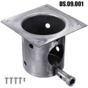 Resim Xiyyadms Üniversal Demir Bbq Izgara Aksesuarı - Füme Kokusu Ve Isı Dağılımı İçin 127x127x9.5 Mm Türevlenmiş Tank 