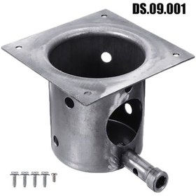 Resim Xiyyadms Üniversal Demir Bbq Izgara Aksesuarı - Füme Kokusu Ve Isı Dağılımı İçin 127x127x9.5 Mm Türevlenmiş Tank 