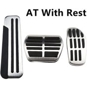Resim Araba Pedalları Renault Captur Koleos Kadjar Duster Scenic Espace Samung Qm6 2016-2021 Gaz Fren İstirahat Pedalı Kapağı Aksesuarları At With Rest 