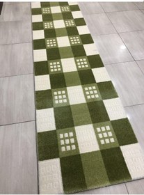 Resim Saray Halı Samyeli 10854 Wy 80X300 Krem Yeşil 3 Metre Yolluk ! 