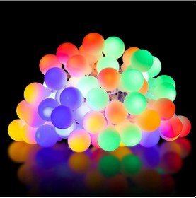 Resim 50 Ledli Renkli 7m Led Yılbaşı Ağaç Süsü Yılbaşı Çam Ağacı Karışık Renk Süs Paketi 