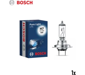Resim Bosch Halojen Far Ampul H7 Pure Light H7 12V 55W (1 Adet) 
