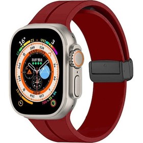Resim Talazan Watch Ultra 49mm Uyumlu Krd-84 Uyumlu Kordon-derin Mor 