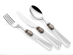 Resim Vittoria 75Piece Cutlery Set (Purple, Transparent, Burgundy) - CLEAR / You will be informed about the delivery date. 