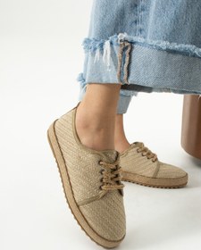 Resim DUXAL SHOES Gabriella Hasır Bağcık Detaylı Kadın Espadril Sneaker 