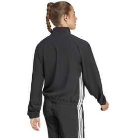 Resim Black/whıte Adidas Kadın Koşu - Yürüyüş Eşofman Üstü We 3s Woven Jkt Jd6539 Siyah 