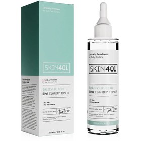 Resim Skin401 %2 Salisilik Asit BHA Arındırıcı ve Gözenek Sıkılaştırıcı Siyah Nokta Karşıtı Tonik 200 ml 