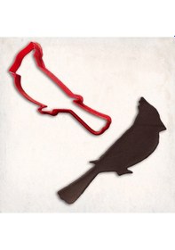 Resim Kardinal Kuş Kurabiye Kalıbı Şekillendirici Kopat KIrmızı 