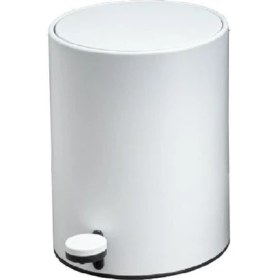 Resim System Banyo Aksesuarları Pedallı Çöp Kovası 3 Lt Beyaz 265x203x203 mm 