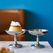 Resim 1 şık paslanmaz çelik dondurma kasesi, tatlı kasası, puding, mousse, meyve salatası için uygun, ev, restoran, otel toplantıları, bulaşık makinesine uygun, gümüş renginde 