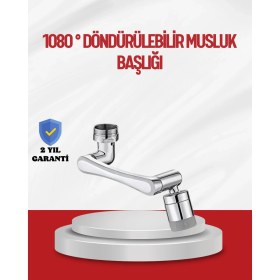 Resim Kanonik Education 1080° Çok Yönlü Musluk Aparatı Püskürtme ve Köpük Akışlı 