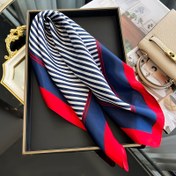 Resim Şık Çizgili Polyester Moda Atkı 59.99X59.99 cm - Dekoratif Güneş Koruma, Baskılı &Apos;S Profesyonel Atkı, Esnemez, Geziler İçin Mükemmel, &Apos;S Da 