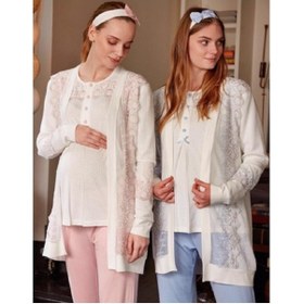 Resim Feyza Pembe 3 Lü Set Lohusa Takımı Saç Bandana Hediyeli 