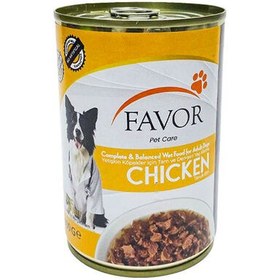Resim Favor Tavuk Etli Köpek Konservesi 400 Gr 