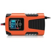 Resim Pazly 6v/2a 12v/2a Tam Otomatik Akıllı Turuncu Araba Akü Şarj Cihazı 