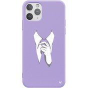 Resim iPhone 11 Pro Max Kravat Telefon Kılıfı 