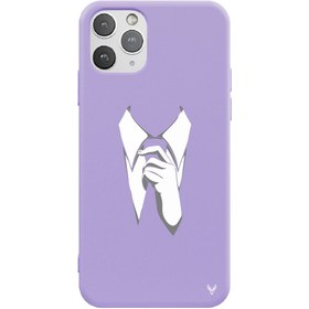 Resim iPhone 11 Pro Max Kravat Telefon Kılıfı 