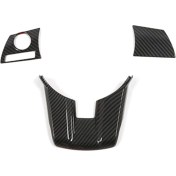 Resim Passing Araba Karbon Fiber Abs Direksiyon Topuzu Kapak Trim Mitsubishi Xpander 2022 2023 Için Fit (Yurt Dışından) 