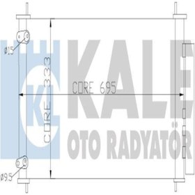 Resim KALE 383200 Klima Radyatoru Kondenser (TOYOTA: COROLLA 07-18 1.33-1.4 D4D-1.6-1.8/ AURİS (WH169414) 