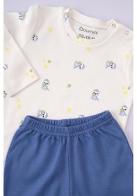 Resim Boumini Bebek Ve Çocuk Pijama Takımı Mavi Miskin-mavi Mavi 