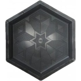 Resim Plastik Parke Taşı Kalıbı Tekli Büyük Altıgen (10 Adet) 