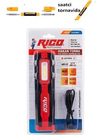 Resim Tamirci Kamp Lambası 400 Lümen Şarjlı Mıknatıslı Led Lamba Işıldak Fener 013-rc0044 3 Renk Yanabilme 