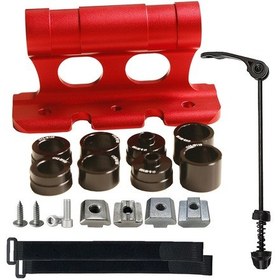 Resim Bisiklet Ön Çatal Montaj Braketi Araba Çatı Bisikleti Kırmızı Kızıl 