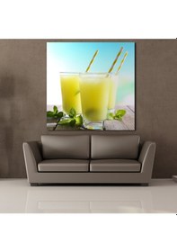 Resim Limonata Kanvas Tablo 200x200cm 