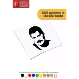 Resim Şarkıcı Queen - Araç, Oto, Laptop, Duvar Uyumlu Sticker 25 35 Cm 