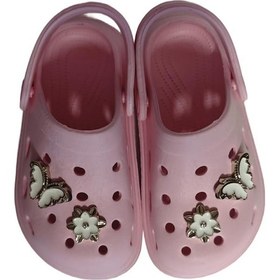 Resim Cross Anatomik Taşlı Pembe Eva Plaj Deniz Günlük Çocuk Terlik 755 Pembe 