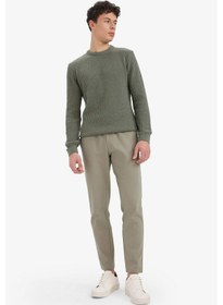 Resim DeFacto Jogger Pantolon Esnek Basic Düz Beli Bağcıklı Cepli Düz Paça C6022AX25SPKH454 