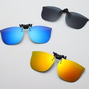Resim Şık Gözlük Çerçevesi Klipsli Moda Gözlükleri Büyük Boy Lens TR90 Çerçeve Hafif Flip-Style Gözlükler, Kadınlar ve Erkekler İçin Uygun 