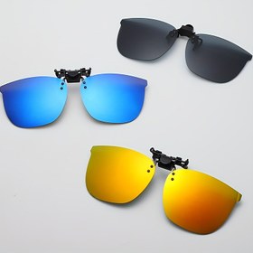 Resim Şık Gözlük Çerçevesi Klipsli Moda Gözlükleri Büyük Boy Lens TR90 Çerçeve Hafif Flip-Style Gözlükler, Kadınlar ve Erkekler İçin Uygun 