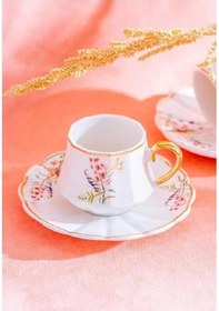 Resim Acar Ykg-05988 Isolde 6lı Kahve Fincan Takımı Bej 