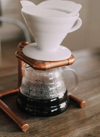 Resim Cananea Bakır V60 Kahve Standı - Cilalı 