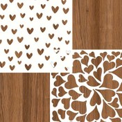 Resim 1 adet Beyaz Plastik Aşk Kalp Şablonu, 15.19x15.19 cm, DIY Scrapbooking, Kabartma, Kağıt Kart Yapımı, Sevgililer Günü & Doğum Günü Süslemeleri için 