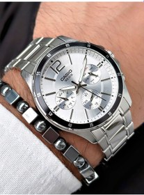 Resim Casio Nda3181 Erkek Kol Saati Gümüş + Bileklik 