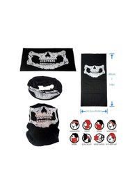 Resim Mey İthalat Motorcu Boyunluk Baf Buff Bandana 25x48 Cm Model 7 Siyah 