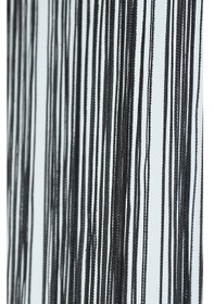 Resim İp Perde İnce Zincir 100 Cm En 280 Cm Boy Antrasit Renk Hazır İp Perde Antrasit 