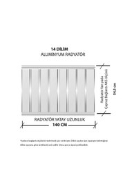 Resim Alüminyum Panel Radyatör Ekol 600x1400 Ral 7016 Antrasit Gri 
